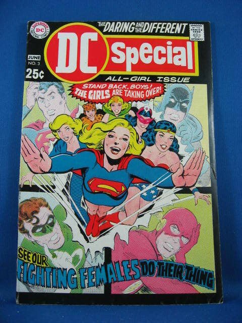 DC SPECIAL 3 VF- Supergirl Wonder Woman Black Canary 1969 Neal Adams Cvr