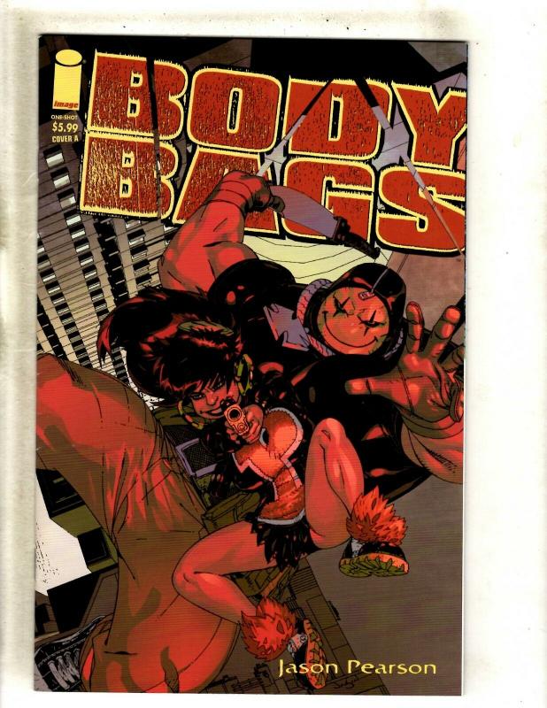 Lot Of 7 Body Bags Comic Books # 1 2 (2) 3 4 + 1 + One Shot Blanc Noir Image FM8