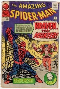 The Amazing Spider-Man #15 - 1st App Kraven The Hunter!  Lee Ditko