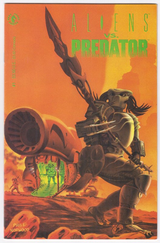 Aliens VS Predator #1 (NM) Phill Norwood Cover - 1990