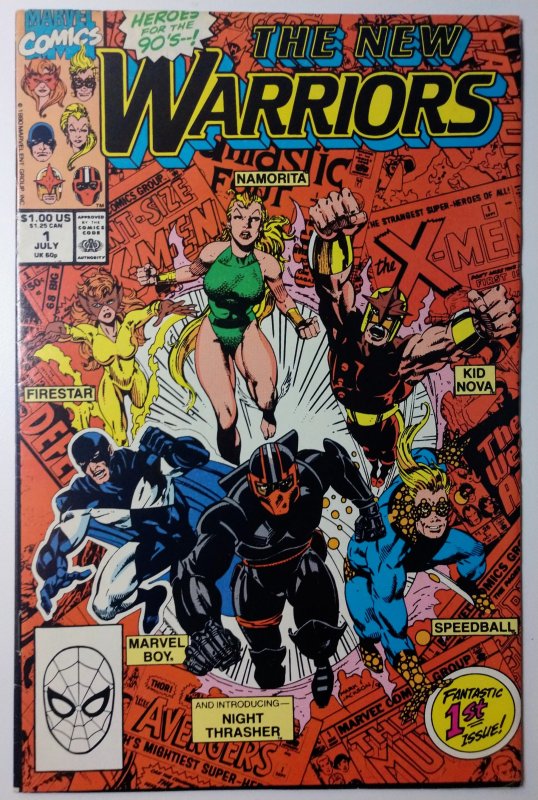 New Warriors #1 (7.5, 1990) Origin of the New Warriors