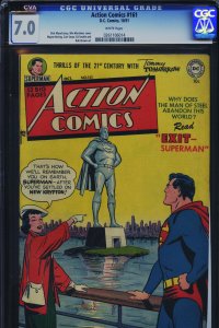 ACTION COMICS #161 - CGC-7.0-CVA, WP - Superman - Golden Age