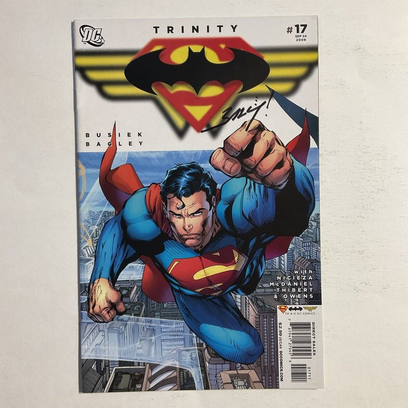 Trinity 17 2008 Signed by Mark Bagley DC Comics NM near mint