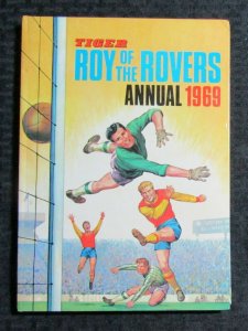 1969 Tiger ROY OF THE ROVERS Annual HC VG+ 4.5 Fleetway UK / Soccer Sports