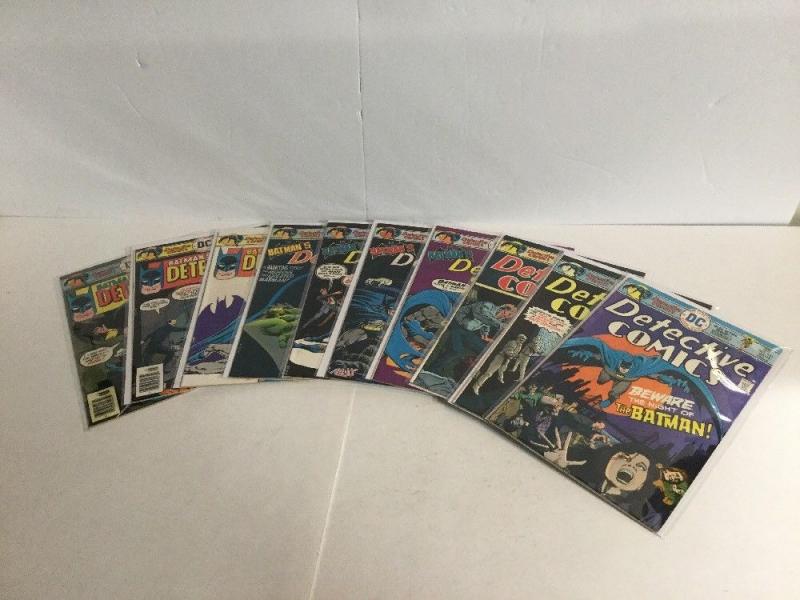 Detective Comics 451-460 Lot Set Run Vf-Nm Very Fine-Near Mint