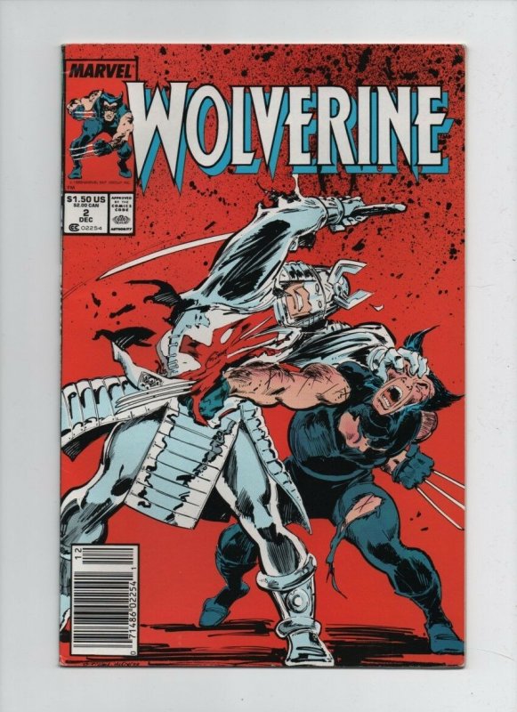 Wolverine #2 - Silver Samuri Battle Cover - (Grade 9.0) 1988