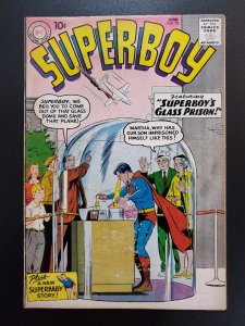 Superboy #73 (1959) Vol 1 Mickey Mantle Ad on back 10 cent cover price Silver