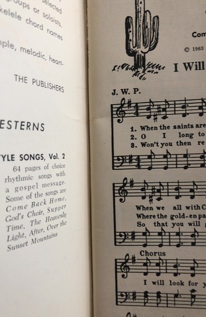 Western style songs gospel songs in western style 1963