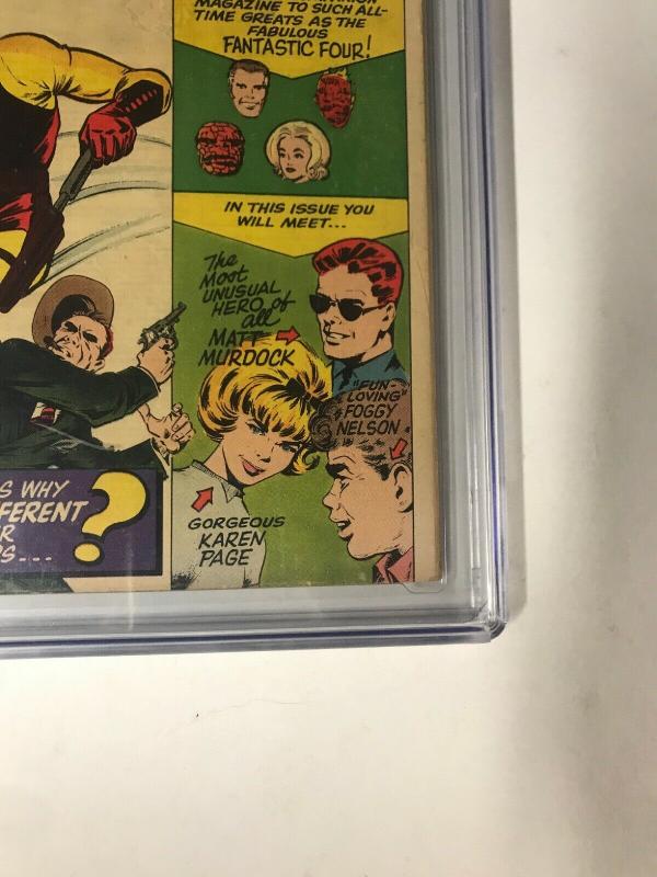 Daredevil 1 Cgc 3.5 Ow Pages Marvel Silver Age 1st Appearance