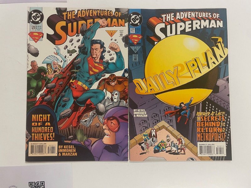 4 The Adventures of Superman DC Comics  # 518 519 520 522      78 NO5