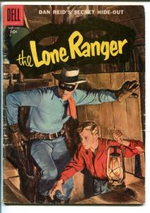 THE LONE RANGER #104 1957-DELL-DAN REID-SECRET HIDE-OUT-vg minus