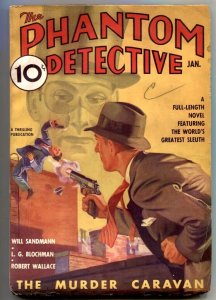 PULP:  Phantom Detective Pulp January 1937- The Murder Caravan
