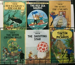 TINTIN - HERGÉ - Lot of 21 Joy Street/Little Brown Paperbacks - 1984 Prints VF+