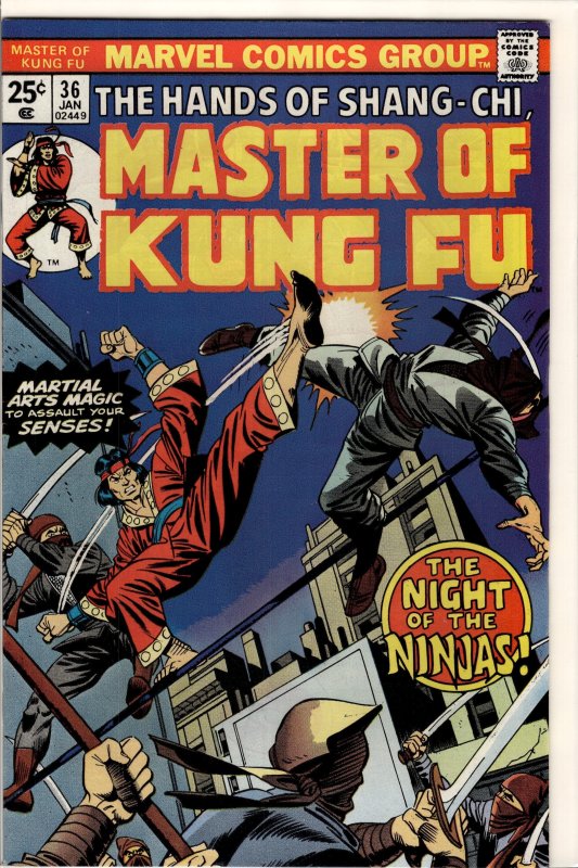 Master of Kung Fu #36 (1976) Master of Kung Fu / Shang-Chi