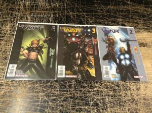 Lot Of 3 Ultimate War Marvel Comic Books # 2 3 4 X-Men Awesome Issues WOW!!!! N6
