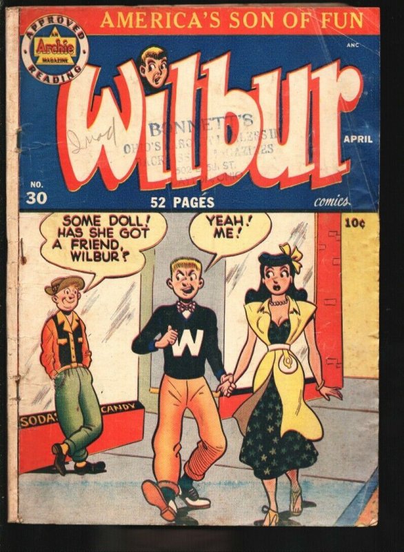 Wilbur #30 Archie-1950-Archie-Spicy girl art panels-Katy Keene appears-Fashio...