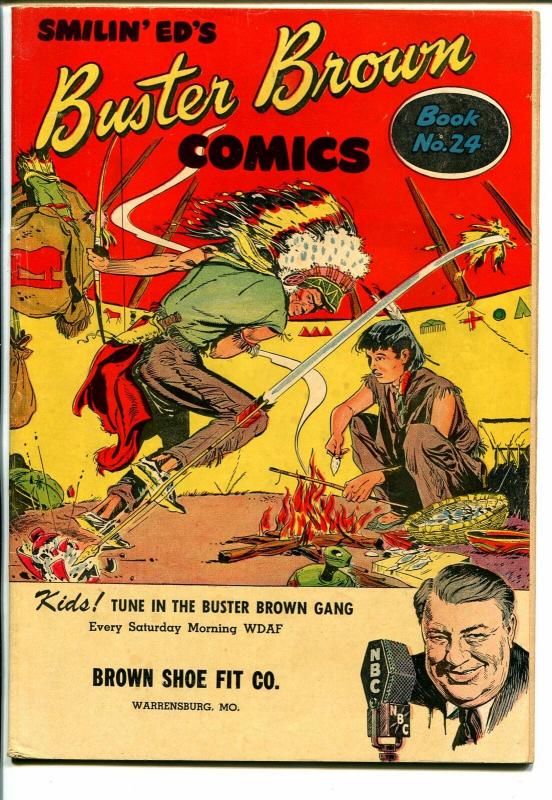 Buster Brown  #24 1940's-adventure-humor-Indian cover-VG