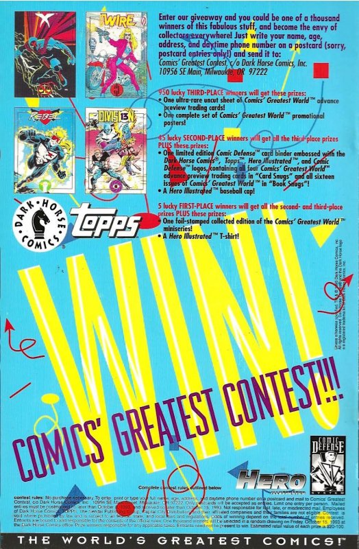 Comics' Greatest World: Steel Harbor #2 (1993) - NM-