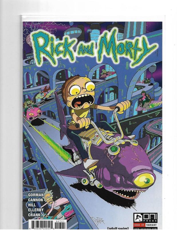 RICK AND MORTY #7 - VARIANT NM/NM+ - ONI PRESS - HTF  