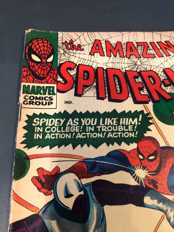 AMAZING SPIDER-MAN #36 EARLY SILVER AGE 1966, 1ST LOOTER, THWIP KEY COMIC!!