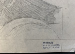 Original ALEX SCHOMBURG Preliminary No Exhaust Pencil Comic Sci-Fi Art Sketch!