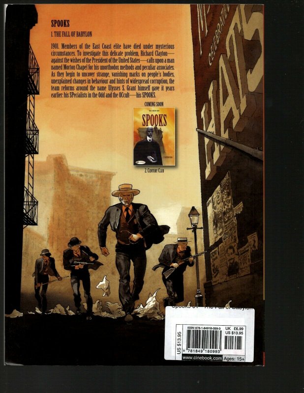 Spooks Vol. # 1 The Fall of Babylon Cinebook Comic Book TPB Graphic Novel J402