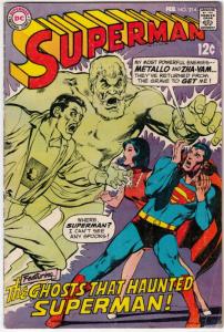 Superman #214 (Feb-69) VG Mid-Grade Superman, Jimmy Olsen,Lois Lane, Lana Lan...