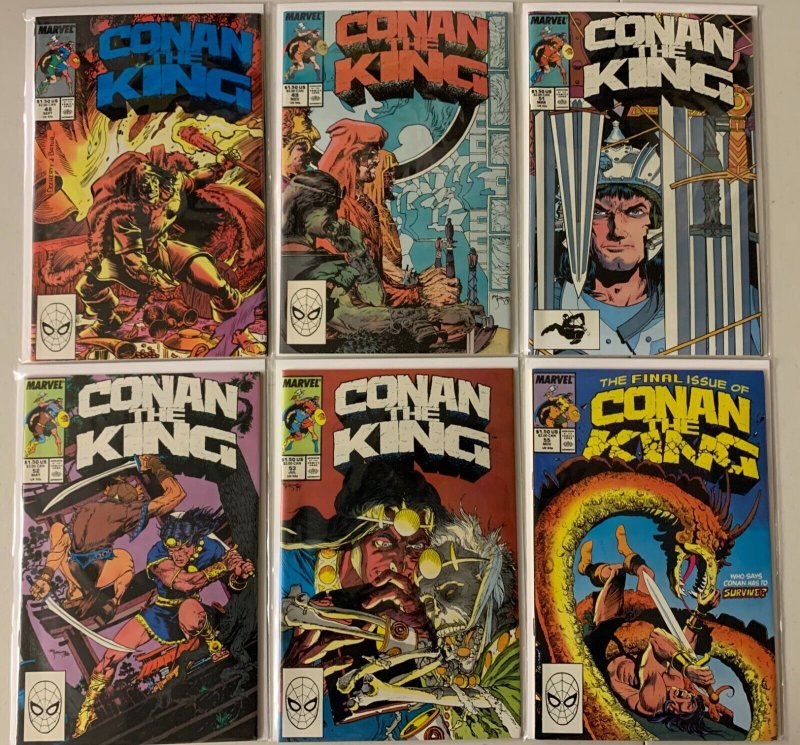 Conan The King comic lot from:#29-55 (last issue) 22 diff avg 6.0FN (1985-89)