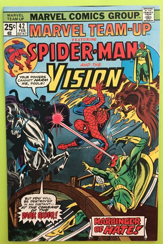 MARVEL TEAM-UP 42 SPIDER-MAN & THE VISION 1976