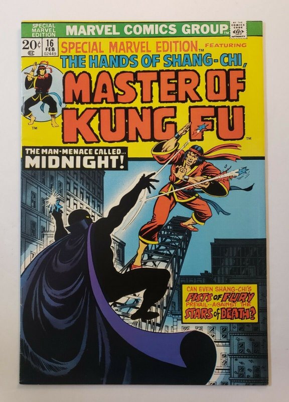 Special Marvel Edition #16: Master Of Kung Fu 2nd Appearance Shang Chi FN/VF 