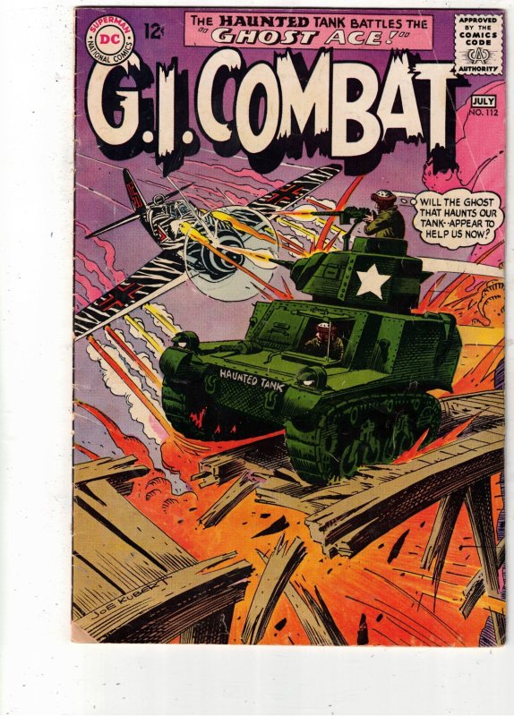 G.I. Combat #112 (1965) VG/FN PRICE DROP! The Haunted Tank! Covell CERTIF!