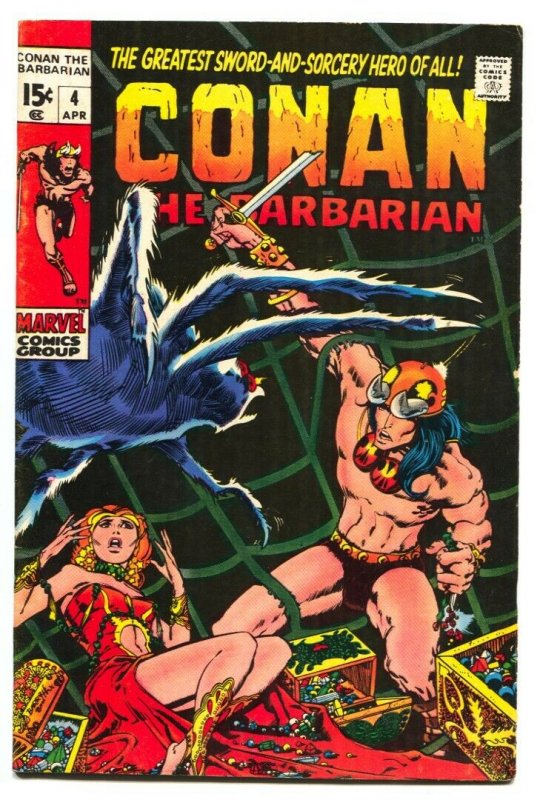 Conan The Barbarian #4 1971-Barry Smith VG+ Marvel