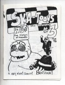 SKA-TOONS #3, Ashcan / Mini comic, Bent, 1996, NM, Signed LTD Ben Steckler, rare