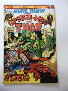 Marvel Team-Up #7 (1973) VG Condition moisture stains