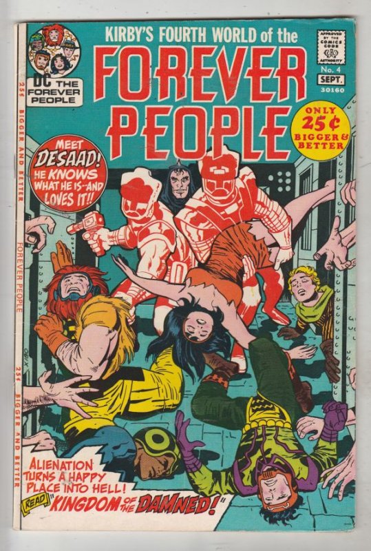 Forever People #4 (Sep-71) NM- High-Grade Big Bear, Beautiful Dreamer, Serifi...