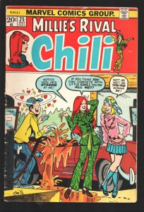 Chili #25 1973--Mod fashions-Millie appears-Pin-up page-Stan Lee stories-VG