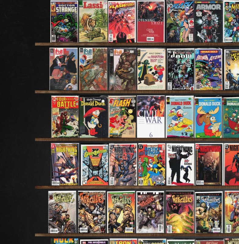 Huge Lot 230+ Comics with Incredible Hulk, Donald Duck & More!