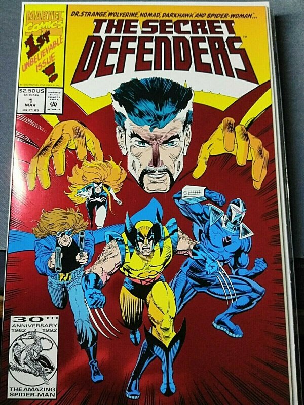 The Secret Defenders #1 and #2 Dr Strange, Wolverine,  Darkhawk and Spider Woman