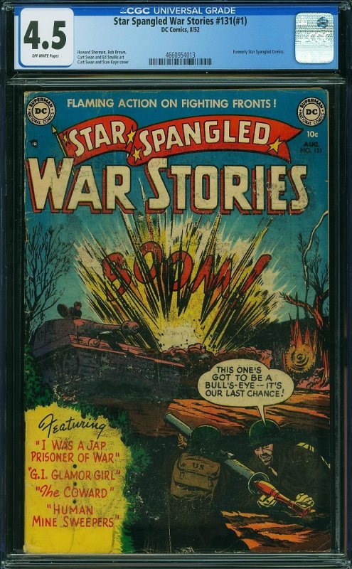 Star Spangled War Stories #1 [131] (1952) CGC 4.5