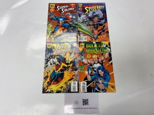 4 DC comic books Super Soldier #1 Spider-Boy #1 Speed Demon #1 Bullets  42 KM17