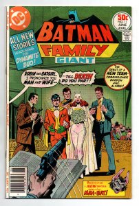 Batman Family #11 newsstand - Robin and Batgirl wedding cover - 1977 - FN/VF
