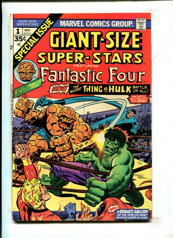 GIANT-SIZE SUPER-STARS #1 - HULK VS THING Fisherman Collection (6.0) 1974