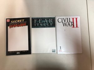 Blank/Sketch Front Covers Lot NM-/NM 7 Separate From Marvel Set Secret Wars more