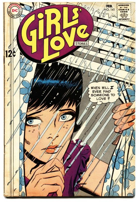 GIRLS' LOVE STORIES #141-DC ROMANCE-EMOTIONAL COVER vg