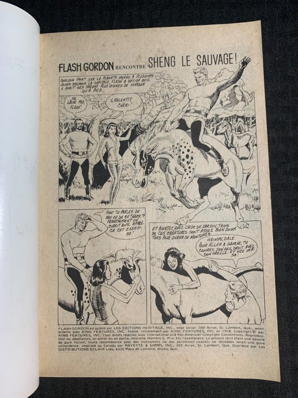 1968 FLASH GORDON French Comic #6 VG+ 4.5 vs Sheng Le Sauvage