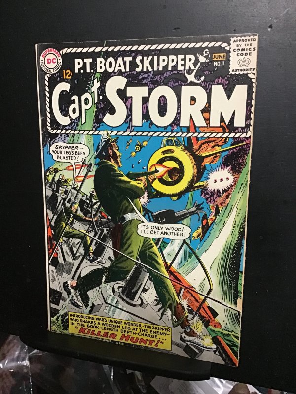 Capt. Storm #1 (1964) first issue key! Mid high grade FN+ Wytheville CERT!