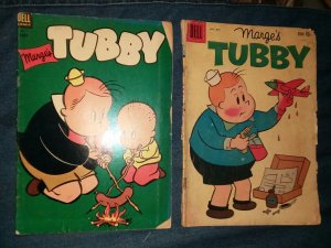 marge's tubby 5 42 golden age comics lot run set dell cartoon collection movie