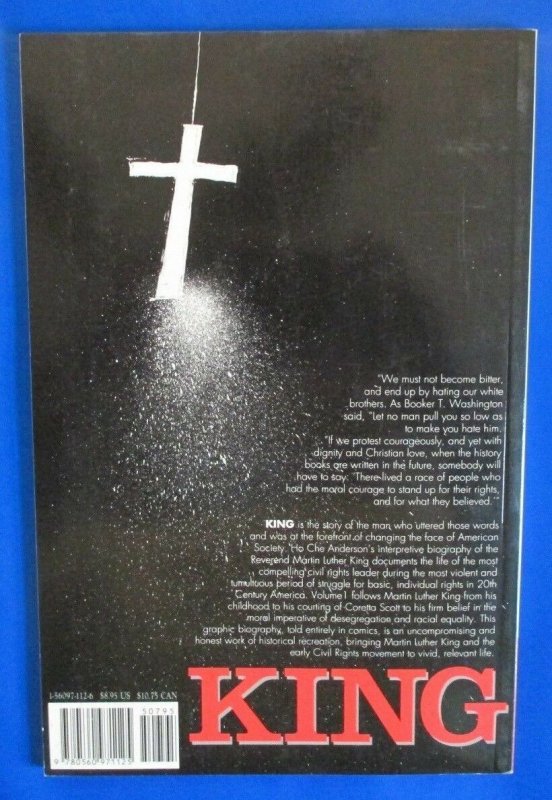 1993 KING VOL #1 Ho Che Anderson VF+ Martin Luther King Fantagraphics Books