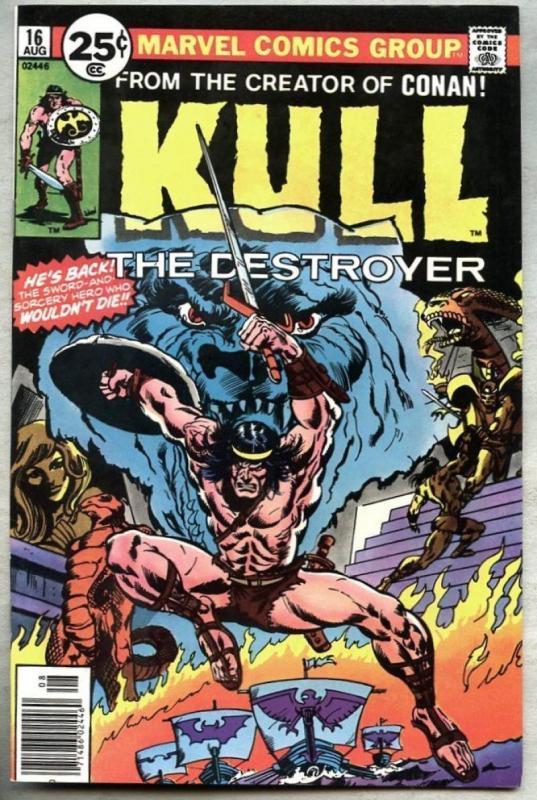 KULL the CONQUEROR #16, VF, Robert E Howard, 1971 1976, Warrior, King, Destroyer