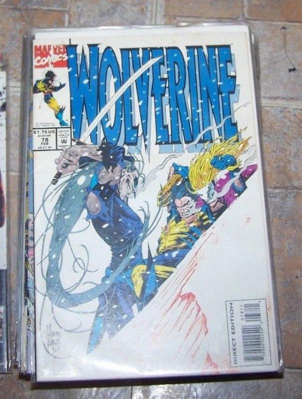 Wolverine #78 1994 Marvel cylla+ bloodscream NO MORE CLAWS 